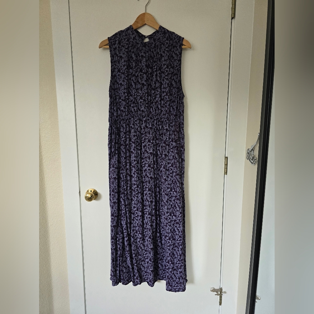 Purple Floral Maxi Dress